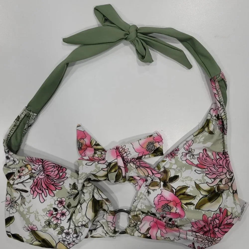 Mossimo Ring Halter Triangle Bikini Top - Picture 5 of 6